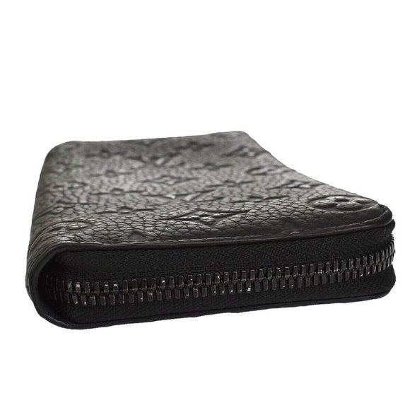 Authentic LOUIS VUITTON Zippy Wallet Vertical Wallet Monogram Taurillon BK - Picture 10 of 11